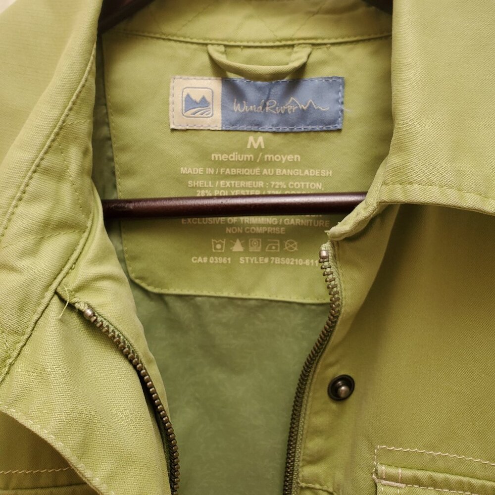 Wind River Utility Cargo Safari Jacket Spring Green Size Medium - Picture 6 of 7